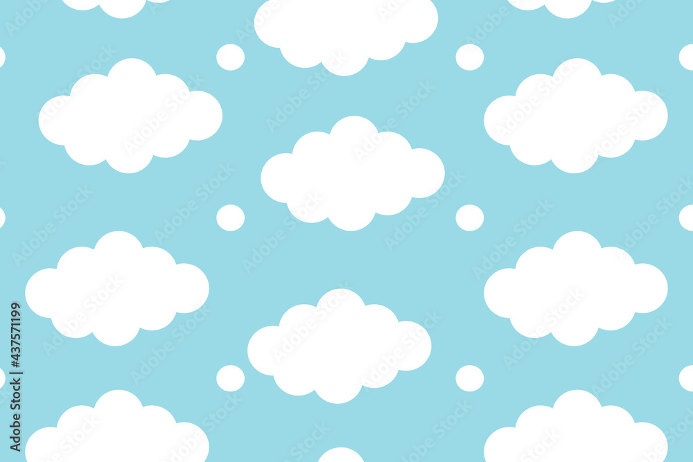seamless pattern with clouds seamless pattern with clouds