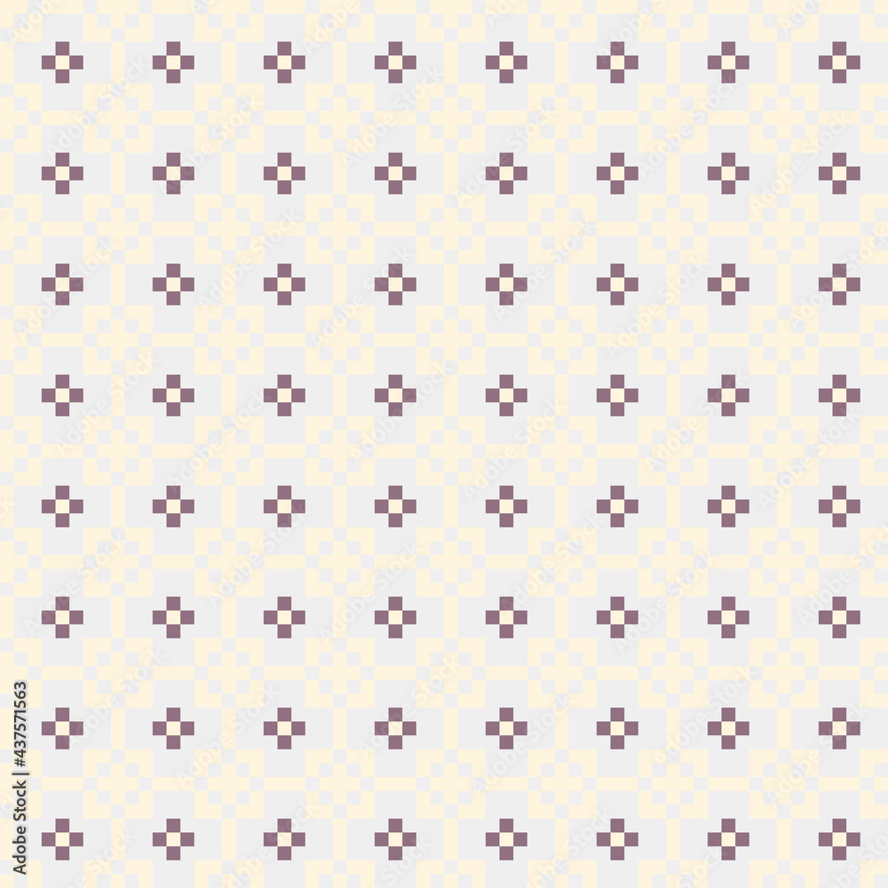 Abstract Cross Pattern generative computational art illustration