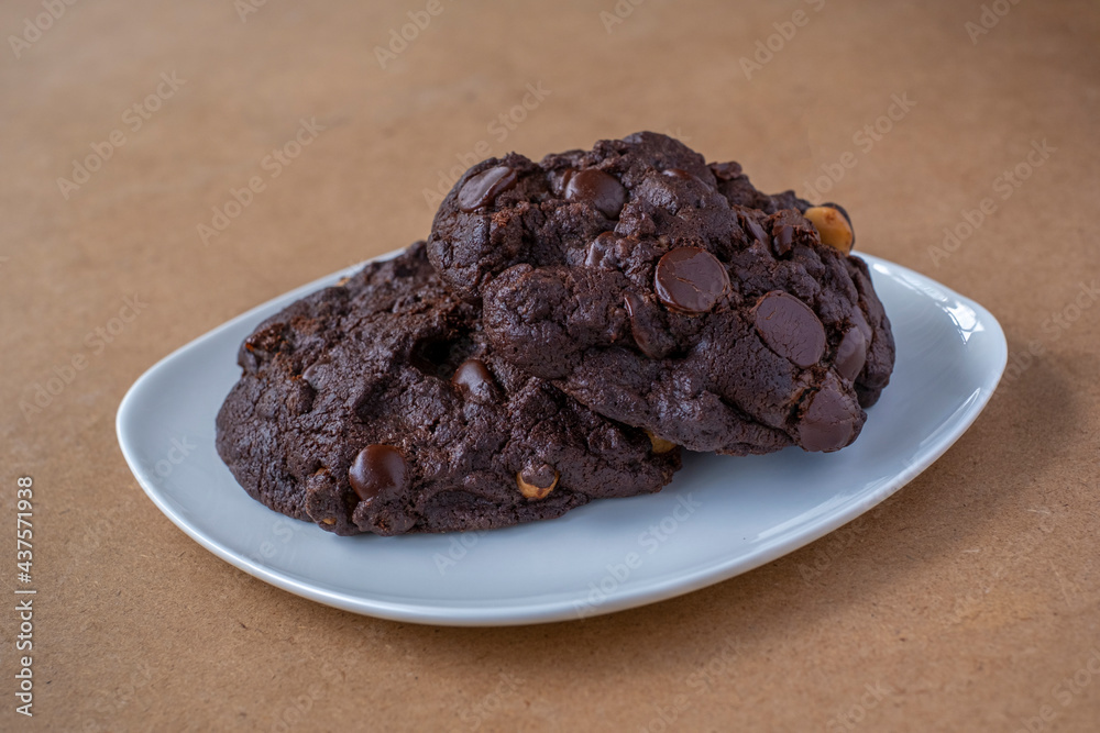 Delicious homemade Dark Chocolate chip cookies Delicious homemade Dark Chocolate chip cookies