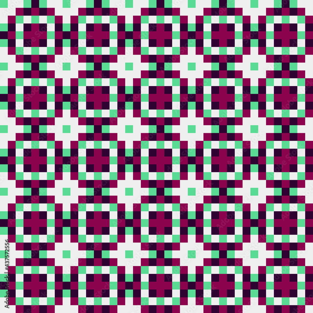 Abstract Cross Pattern generative computational art illustration