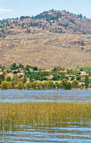 Warm summer evening on Osoyoos lake resort photo