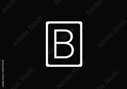 this is a creative text B logo icon