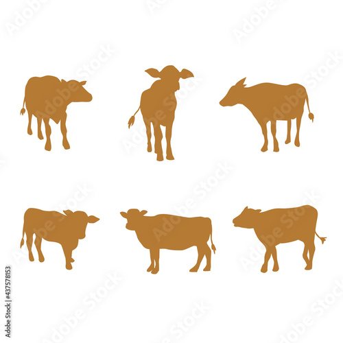 Cow silhouette vector clip art