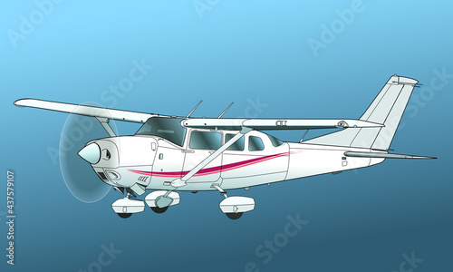 Single engine aircraft, Sixseater photo