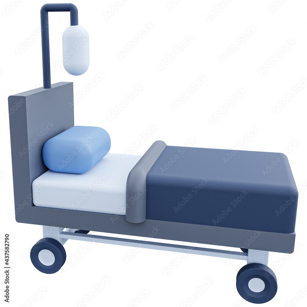 3d Isolated medical bed icon with iv bag on a white background. Can be used for infographics, internet sites, web banners. Vector isometric illustration. 3d Isolated medical bed icon with iv bag on a white background. Can be used for infographics, internet sites, web banners. Vector isometric illustration.