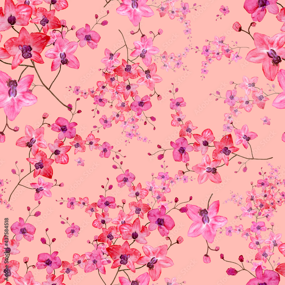 seamless pattern abstracts floral composition seamless pattern abstracts floral composition
