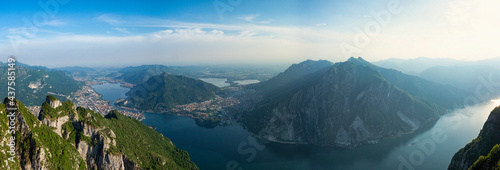 Landscape of Lecco from Coltiglione mountain