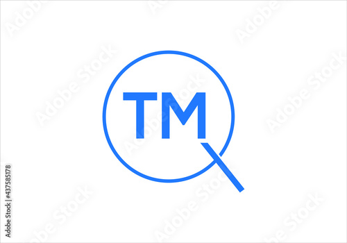 this is a creative text TMQ logo icon