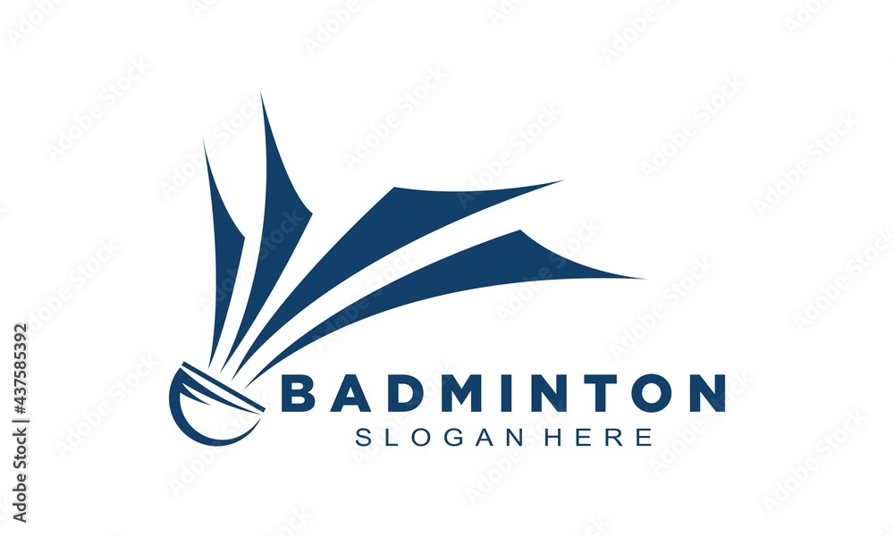 Creative badminton logo