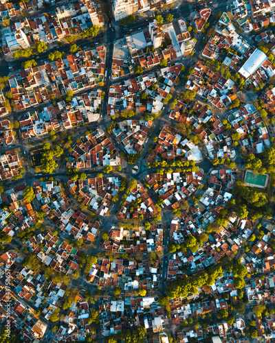 aerial landscape of park and city | Argentina