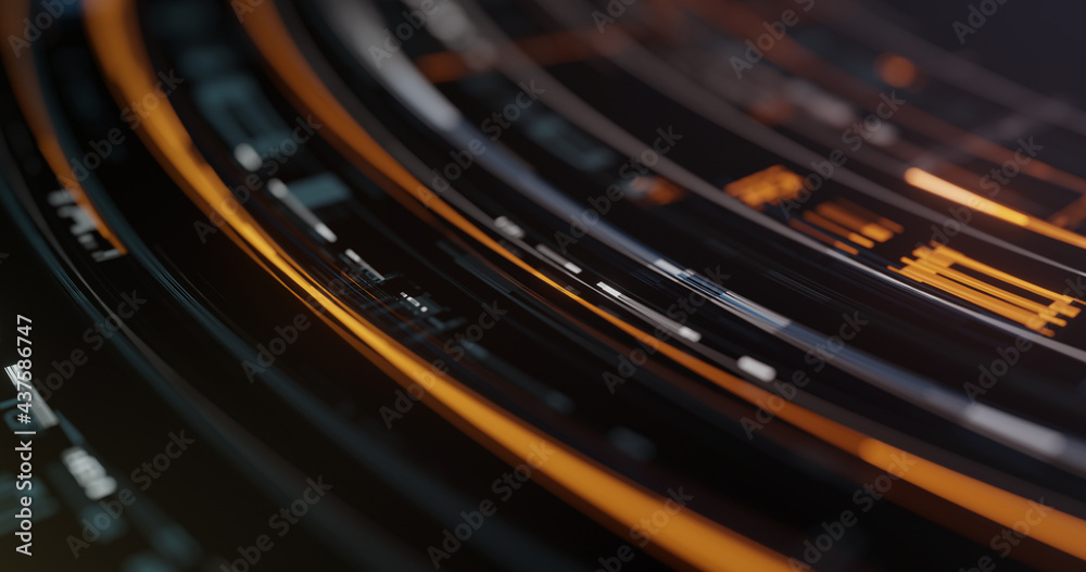 Abstract high tech digital technology background made of particles ...