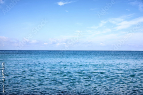 Beautiful view of sea on nice summer day