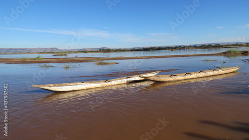 Dugout fishing boats - Madagascar