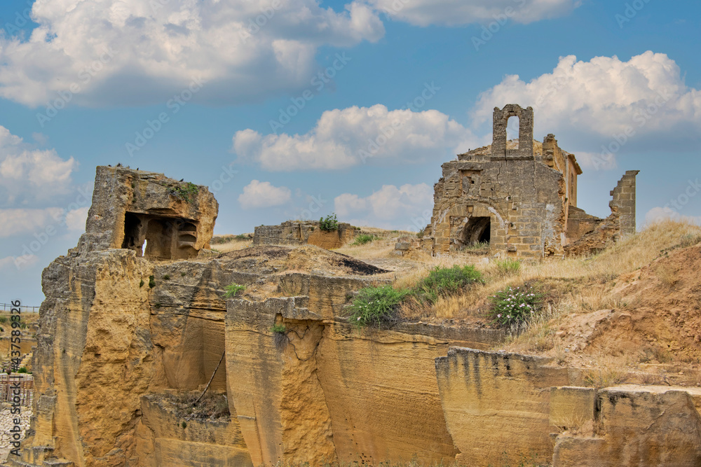 Hermitage of the abandoned and ruined Via Sacra, Osuna, Seville, Andalusia, Spain