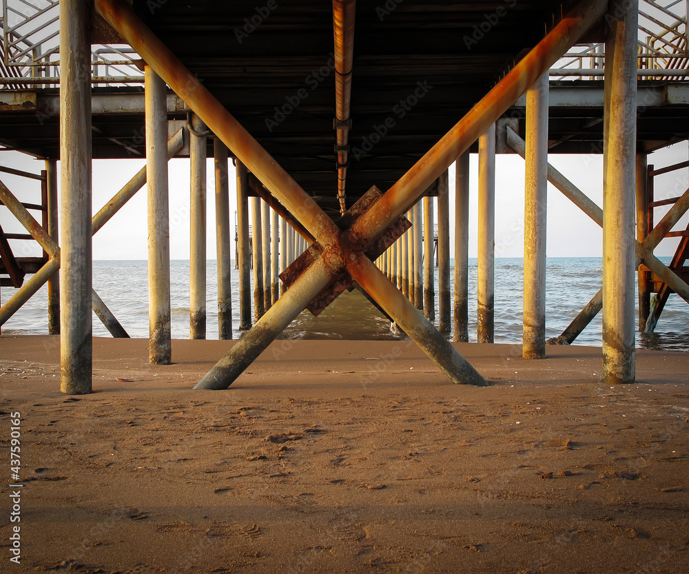 Old pier structure