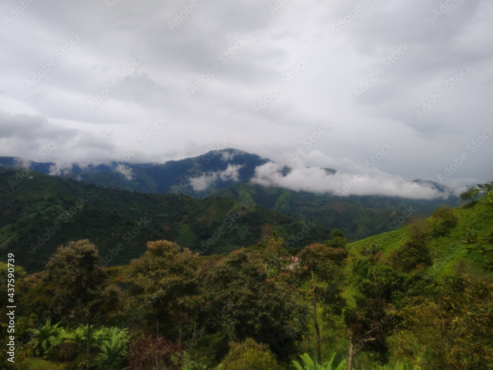 Mountains and clouds Mountains and clouds