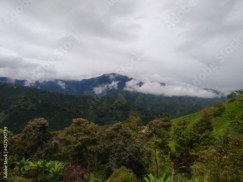 Mountains and clouds