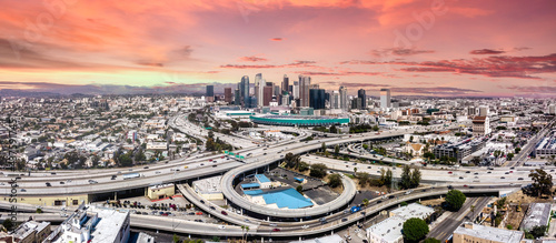 Los Angeles skyline sunset © Larry Gibson