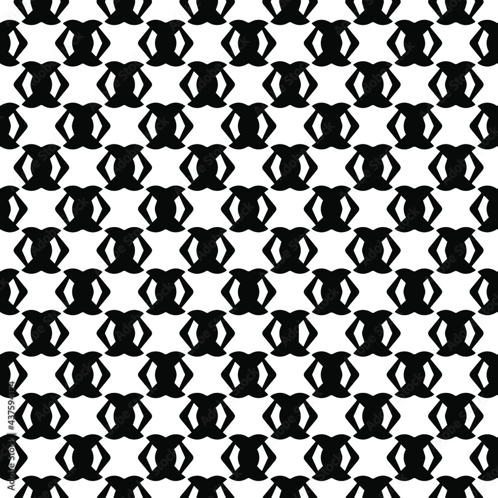 Naklejka premium vector seamless pattern with triangular elements. abstract ornament for wallpapers and backgrounds. Black and white colors.