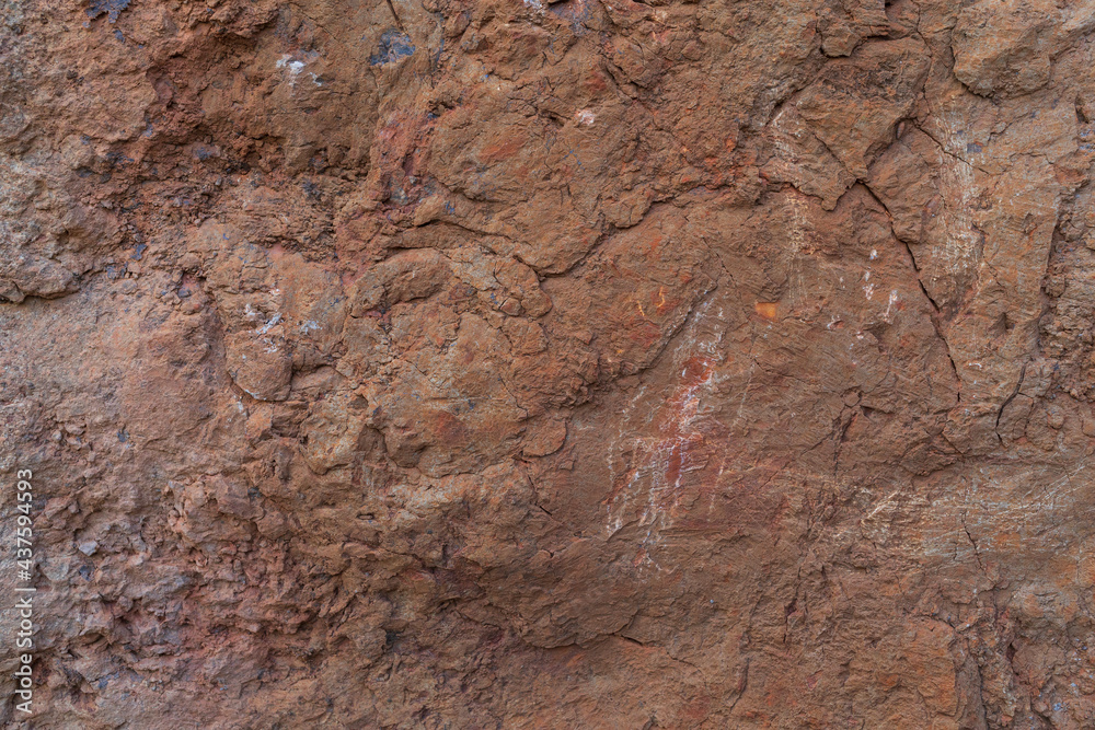 Obraz premium Brick red stone texture closeup background