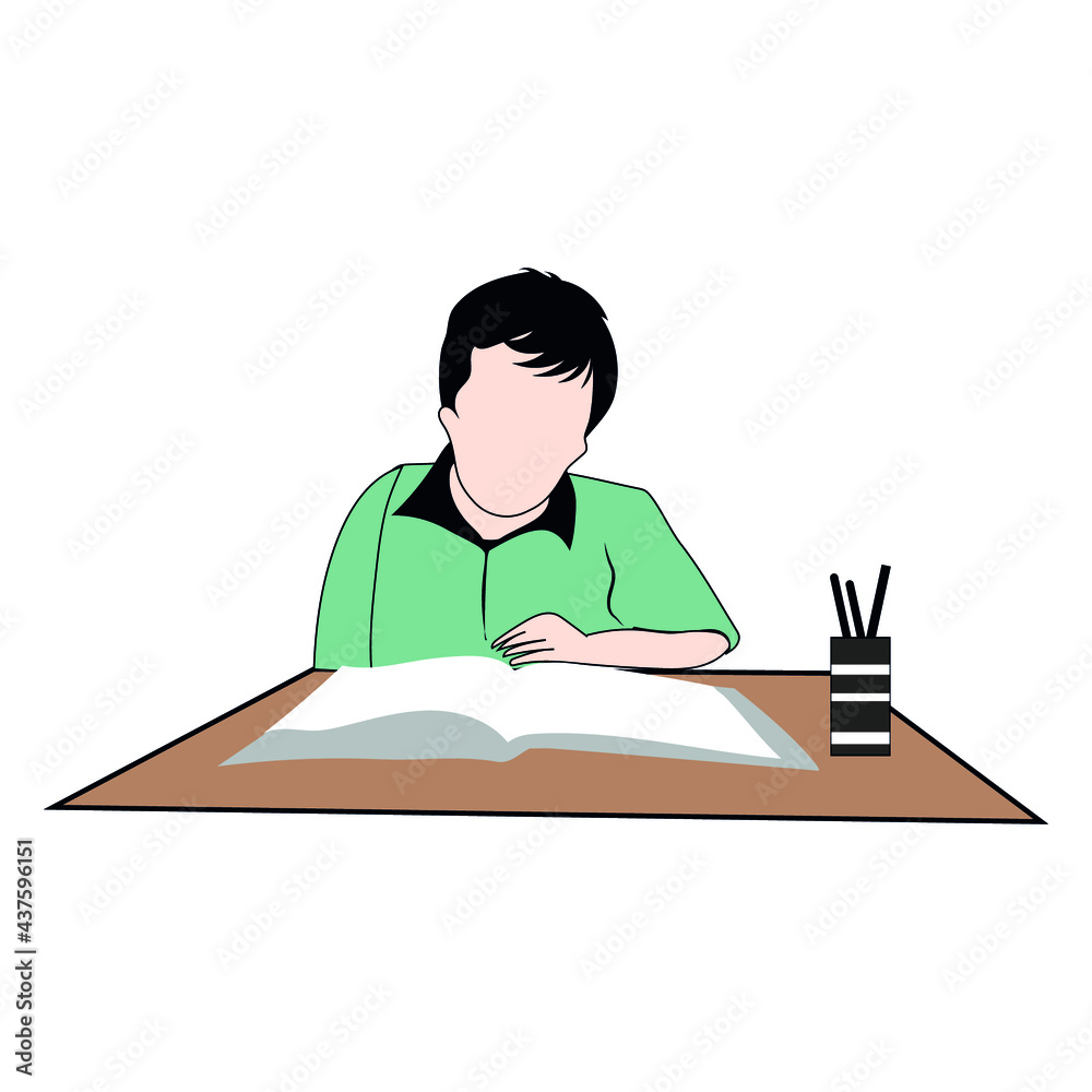 child reading a book child reading a book