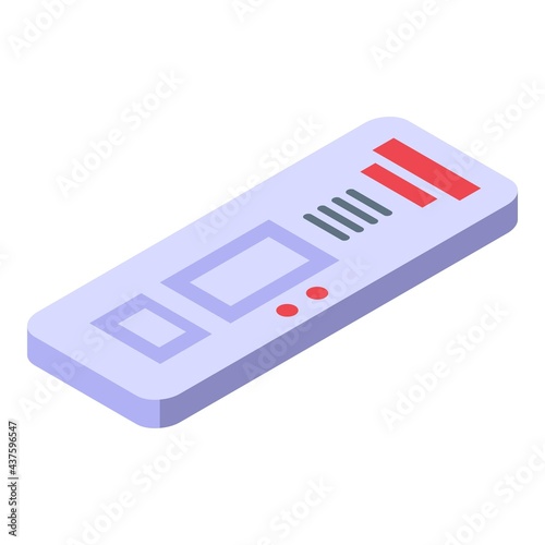 Covid test antigen icon. Isometric of Covid test antigen vector icon for web design isolated on white background