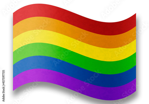Bandera del d  a del orgullo LGBTQ.