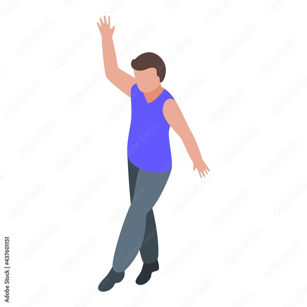 Ballet school student icon. Isometric of Ballet school student vector icon for web design isolated on white background Ballet school student icon. Isometric of Ballet school student vector icon for web design isolated on white background