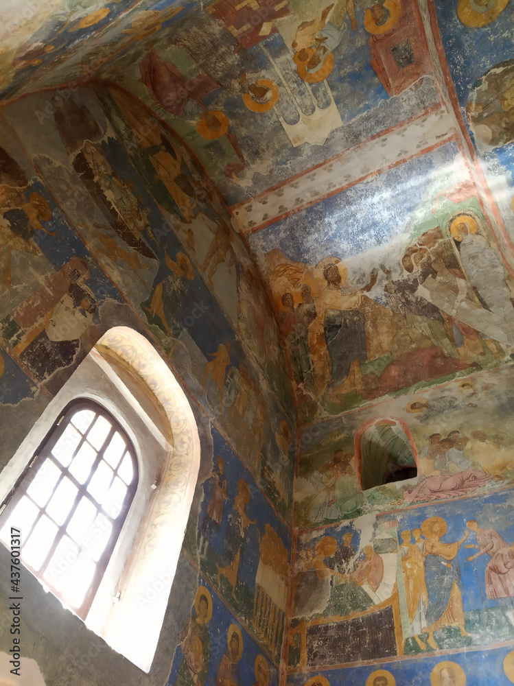The frescoes in Pskov city