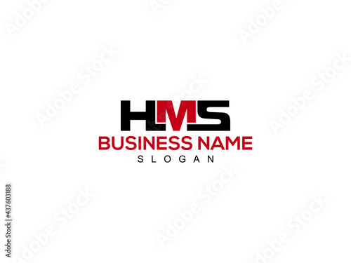 Quadro su tela Letter HMS Logo Icon Design For Kind Of Use