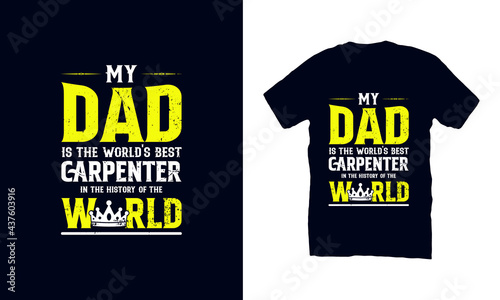 Father's day T-shirt Design Vector