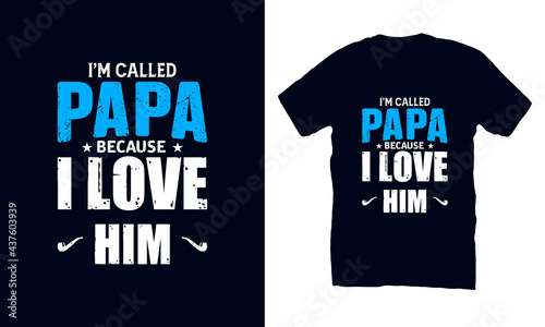 Happy father's day event typography t-shirt design  Vector
