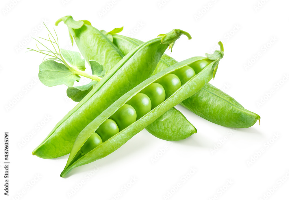 Green peas isolated on white background. Clipping path. Green peas isolated on white background. Clipping path.