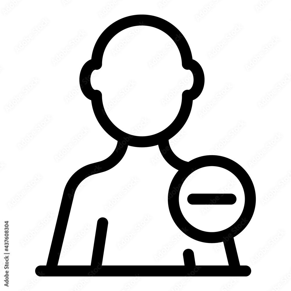 Blacklist mark icon. Outline Blacklist mark vector icon for web design isolated on white background Blacklist mark icon. Outline Blacklist mark vector icon for web design isolated on white background