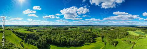Panoramic view on Dippach countryside 