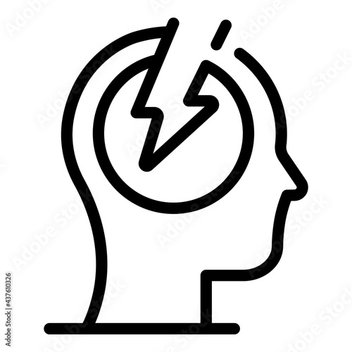 Fast brainstorming icon. Outline Fast brainstorming vector icon for web design isolated on white background