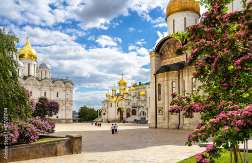 Cathedral Square inside Moscow Kremlin, Russia