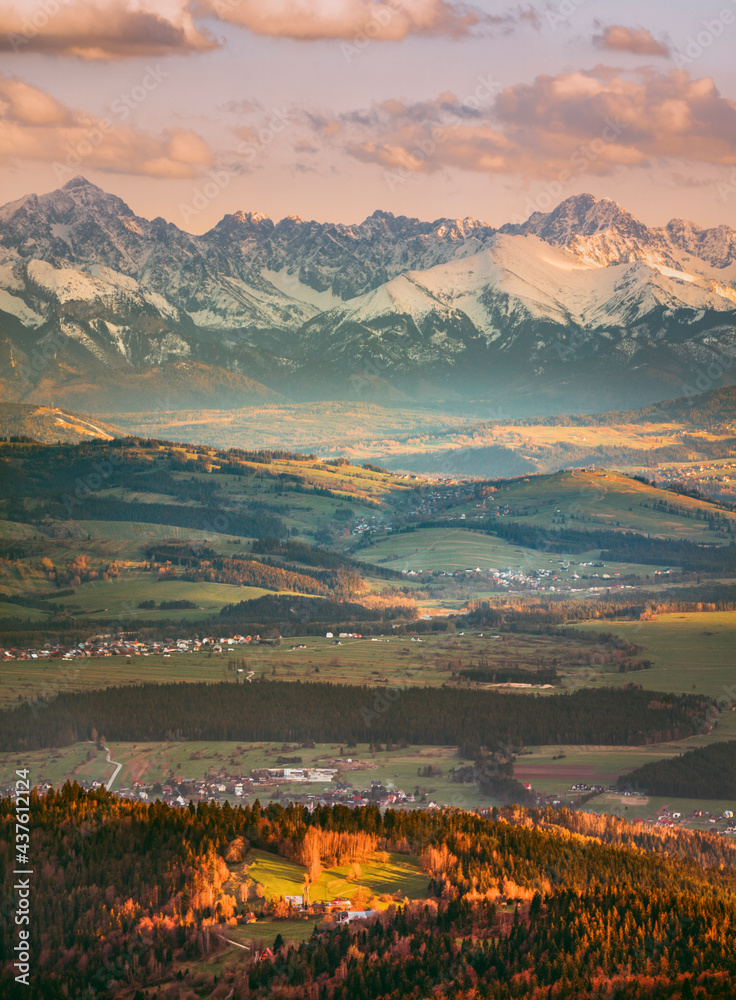 Tatra Mountains seen from Turbacz