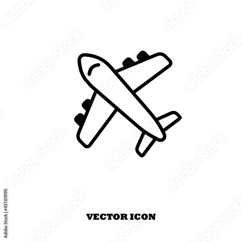 airplane icon vector