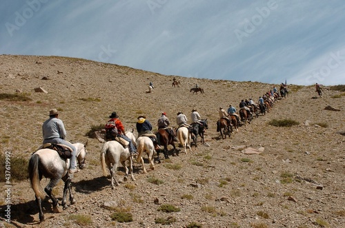 All Together Summer Cavalcade at Valle de Las Leñas, Cordillera de los Andes, Malargüe, Cuyo, Mendoza, Argentina, South America