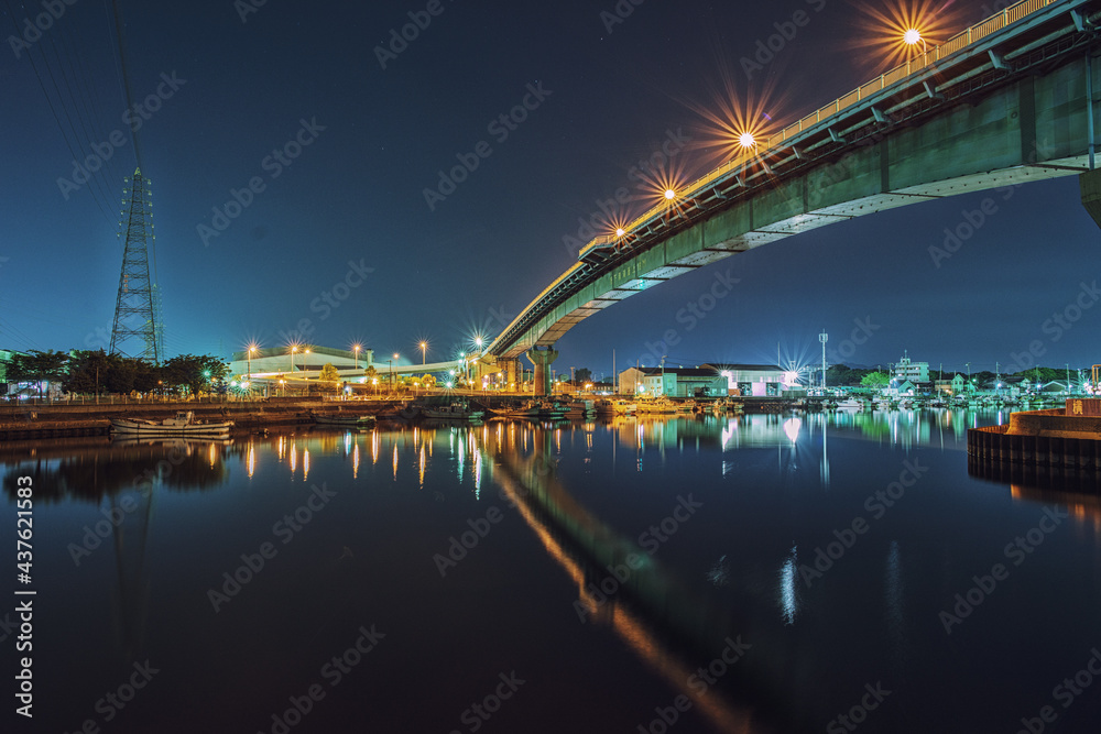 Fototapeta premium 兵庫県姫路市の夜景