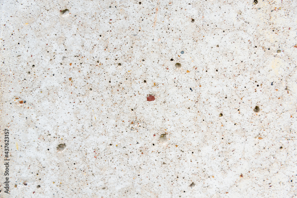 Cement wall made of concrete sand and fine stone.