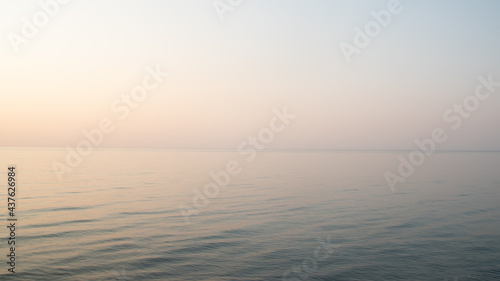 Quiet lake at sunset time © Karori Production
