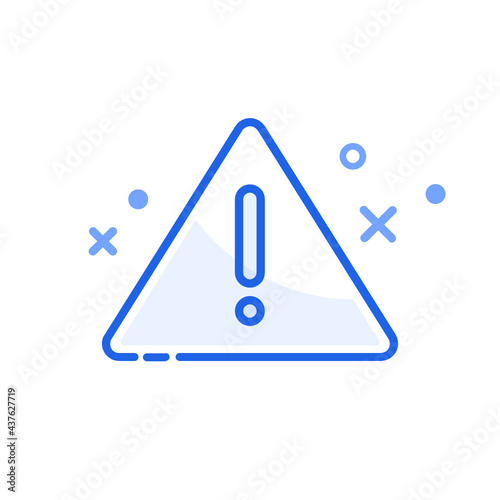 error warning triangle outline icon symbol photo