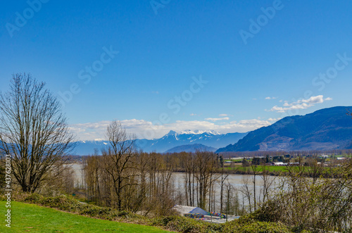 Fraser River Heritage Park in the sunny day