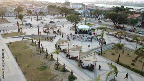 Deodoro Square drone view, Sao Luis, Maranhão