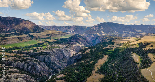 Chief Joseph Scenic Highway  - dramatic canyon formed by the Clarks Fork of the Yellowstone River photo