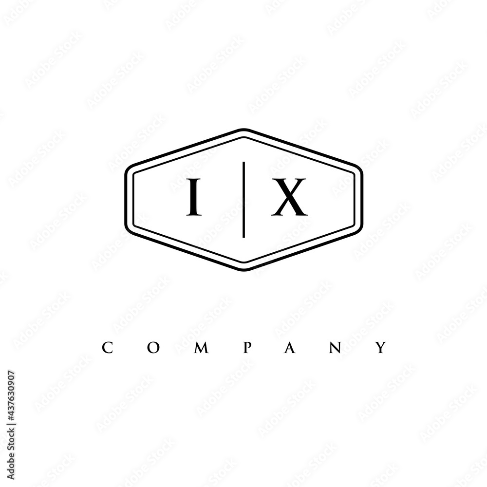 initial IX logo design vector initial IX logo design vector