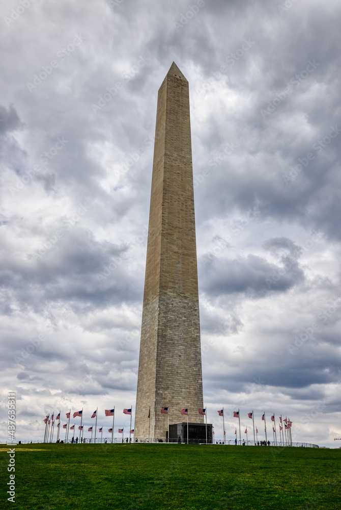 Washington Monument, Flags, US Capitol