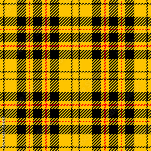 yellow tartan seamless vector pattern